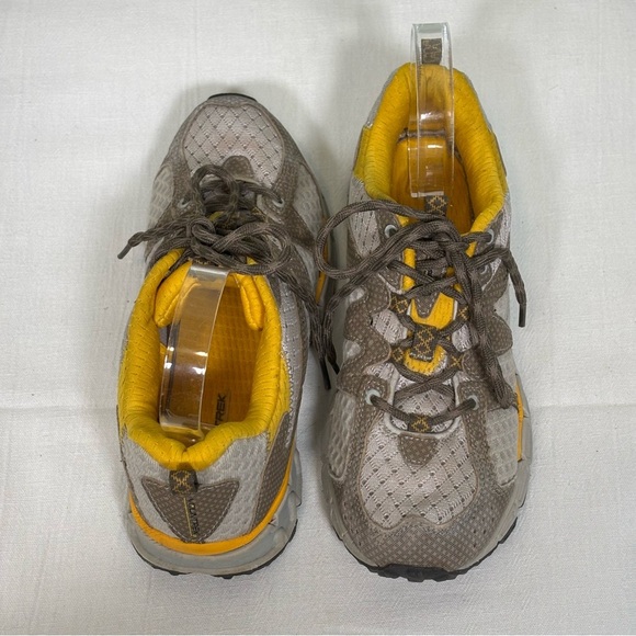 Mountrek Woodland Trail Hiking Shoes Sneakers-Tan/Gray/Yellow-Women Size 7.5 - Picture 6 of 12